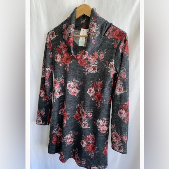 NWT STITCH FIX NINE BRITTON MARBY COWL NECK HACCI KNIT DRESS IN SIZE LARGE - Picture 3 of 7